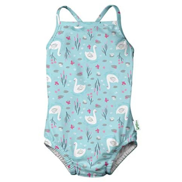 Iplay Swimsuit with built-in Swim Diaper - Aqua Swan
