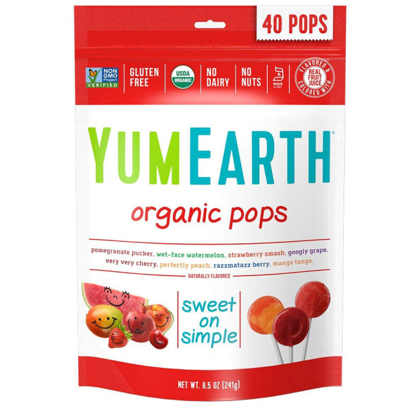 YumEarth Organic Lollipops 40pcs