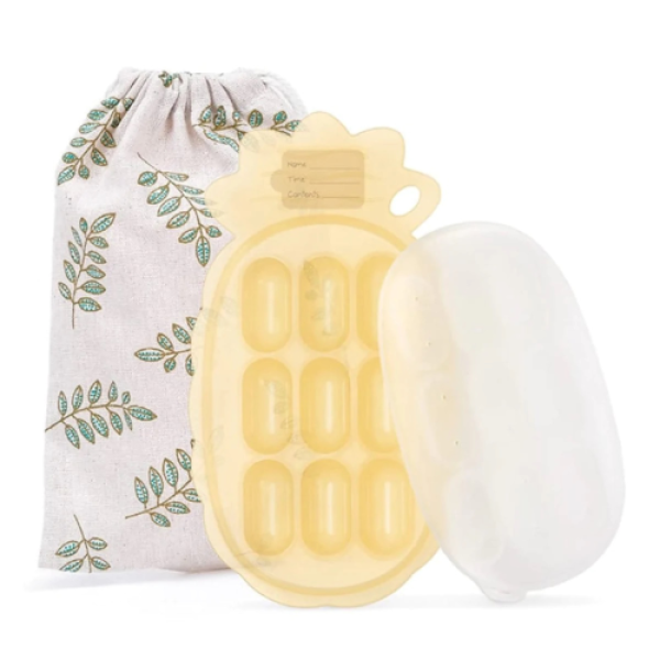Haakaa Silicone Pineapple Nibble Tray - Banana