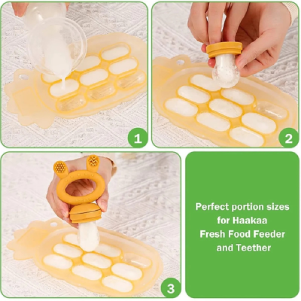 Haakaa Silicone Pineapple Nibble Tray - Banana