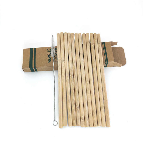 EcoBrushEarth Bamboo Straw 12pcs