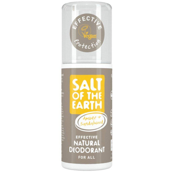 Salt of the Earth Natural Deodorant Spray 100ml - Amber/Sandalwood