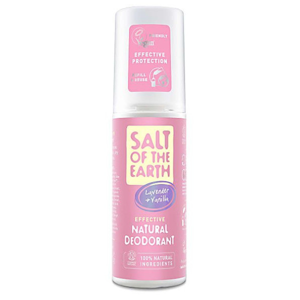 Salt of the Earth Natural Deodorant Spray 100ml - Lavender/Vanilla