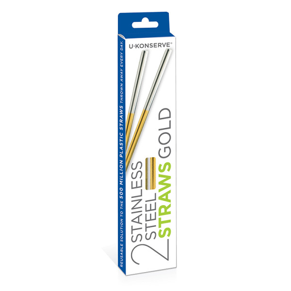 Ukonserve Stainless Steel Straw Gold