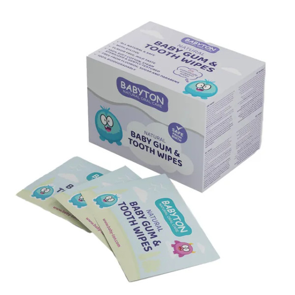 Babyton Baby Natural Gum & Tooth Wipes 25pc