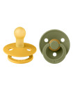 Bibs Colour Round Pacifier 2 Pack Size 1