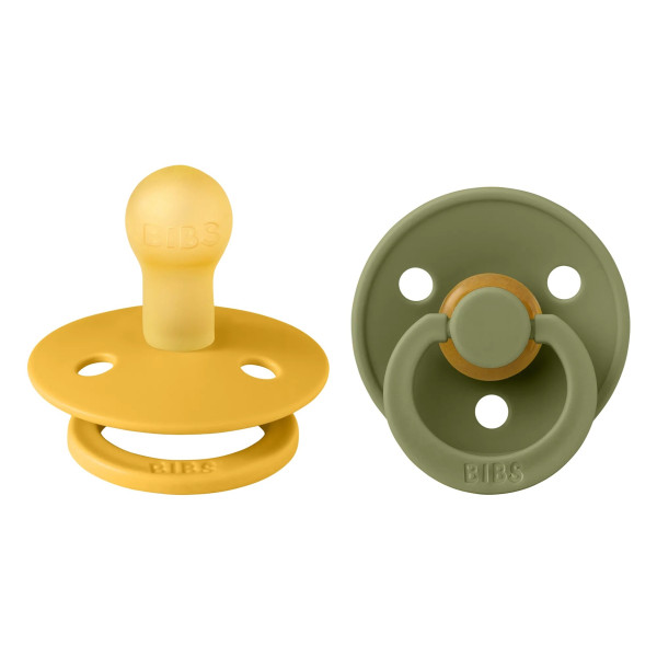 Bibs Colour Round Pacifier 2 Pack Size 1