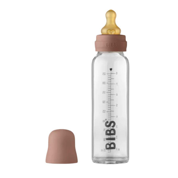Bibs Baby Glass Bottle 240ml|Medium Flow