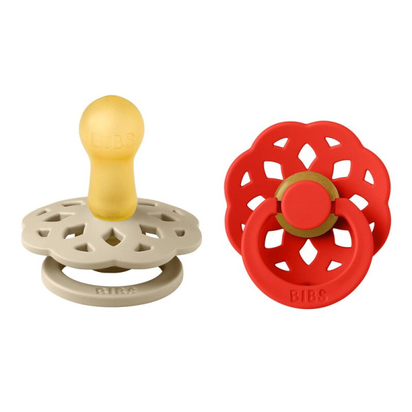 Bibs Boheme Round Pacifier 2 Pack Size 1