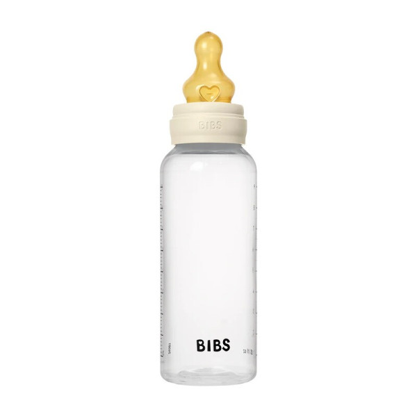 Bibs Baby BPA Free PP Bottle Latex 270ml Ivory | Medium Flow