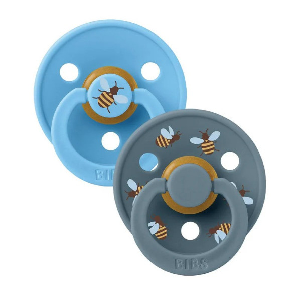 Bibs Color Pacifier Studio 2pck Bumble Bee -Breeze Mix