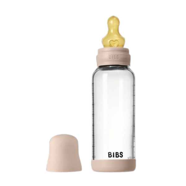 Bibs Baby Glass Bottle 240ml|Medium Flow