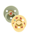 Bibs Color Pacifier Studio 2pck Ladybug -Sage Mix