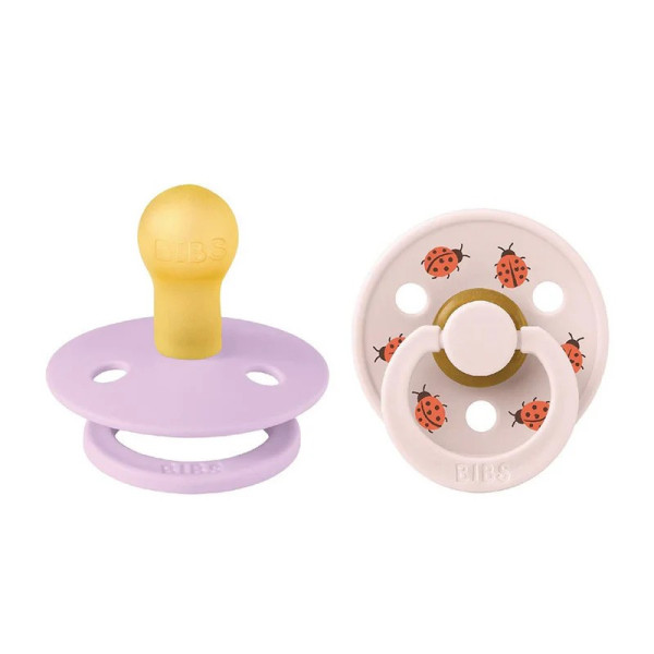 Bibs Color Pacifier Studio 2pck Ladybug - Violet Sky Mix