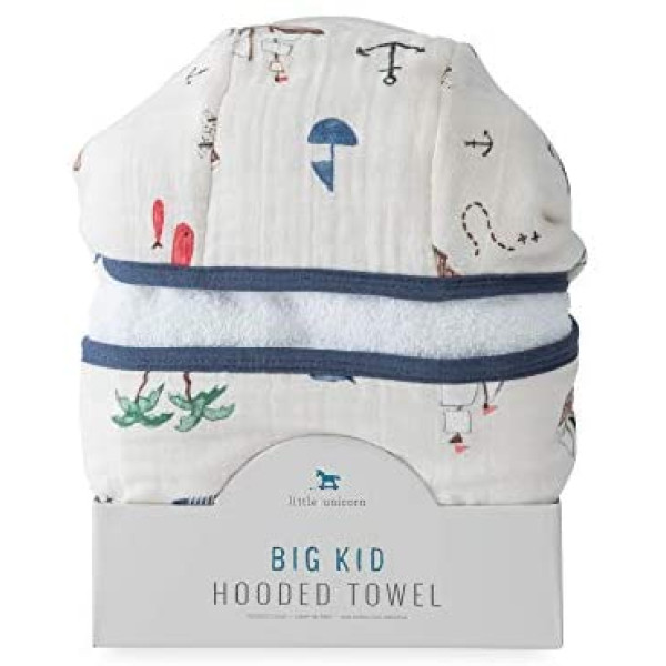 Little Unicorn Cotton Hooded Towel Big Kid