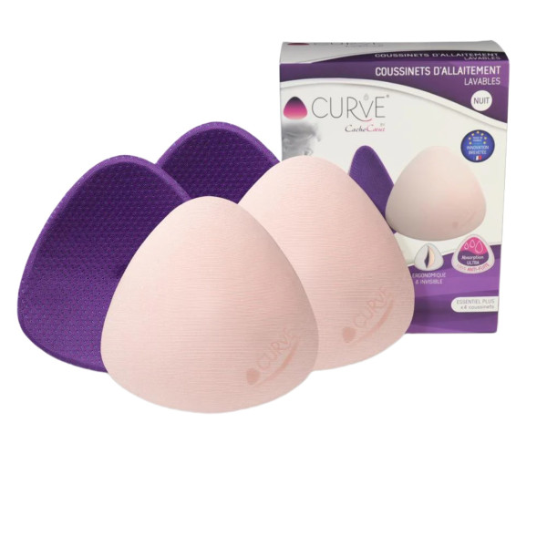 Curve Ultra-absorbent Nursing Pads Night - Purple