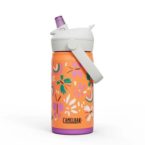 Camelbak Thrive Flip Straw Kids Bottle 12oz SS Insulated  - Butterfly Rainbow