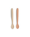 Citron Silicone  Feeding Spoon  Long Set of 2