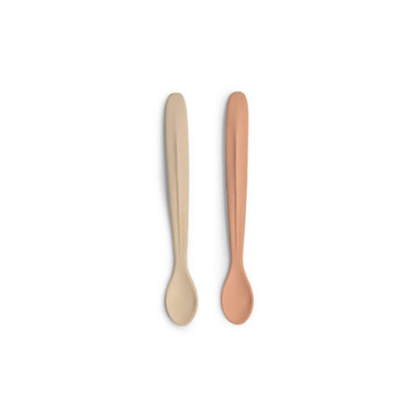 Citron Silicone  Feeding Spoon  Long Set of 2