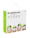 Comotomo Baby Bottle Bundle - Green