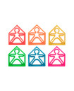 Dena 6 Kids + 6 Houses Teething Toys