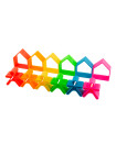 Dena 6 Kids + 6 Houses Teething Toys