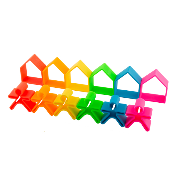 Dena 6 Kids + 6 Houses Teething Toys