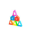 Dena 6 Kids + 6 Houses + 6 Trees Teething Toys