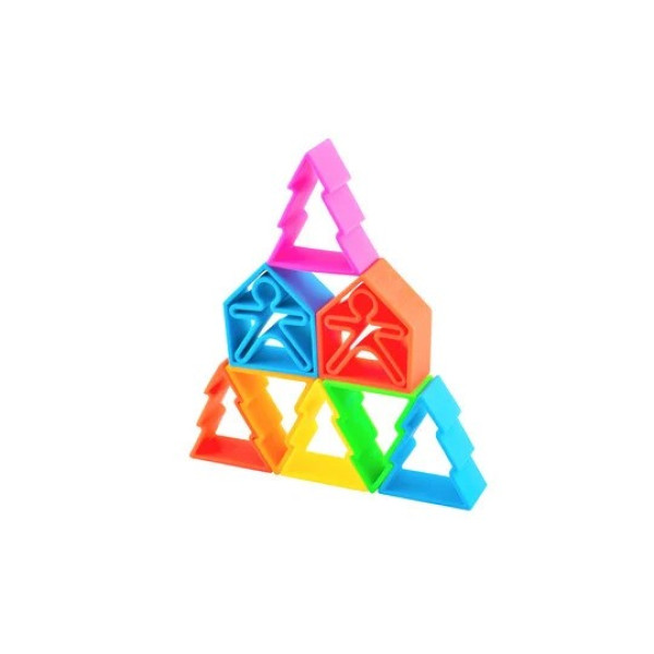 Dena 6 Kids + 6 Houses + 6 Trees Teething Toys