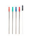 Ecovessel Stainless Straw Set with Tip 4pck