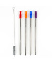Ecovessel Stainless Straw Set with Tip 4pck