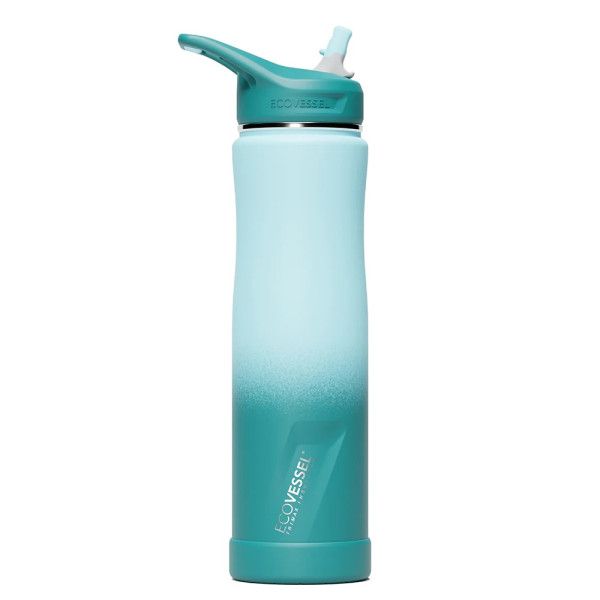 Ecovessel The Summit - Stainless Steel Insulated Straw Water Bottle 24oz