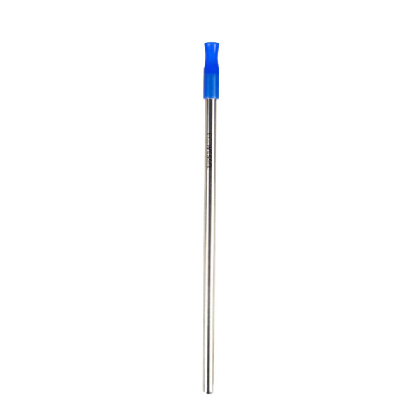 Ecovessel Stainless Steel Straw with Silicone Tip |Blue