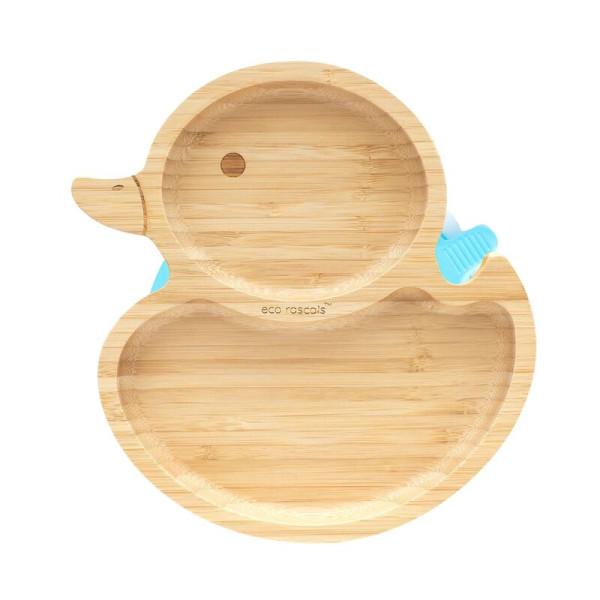 Eco Rascals Bamboo Duck Suction Plate 