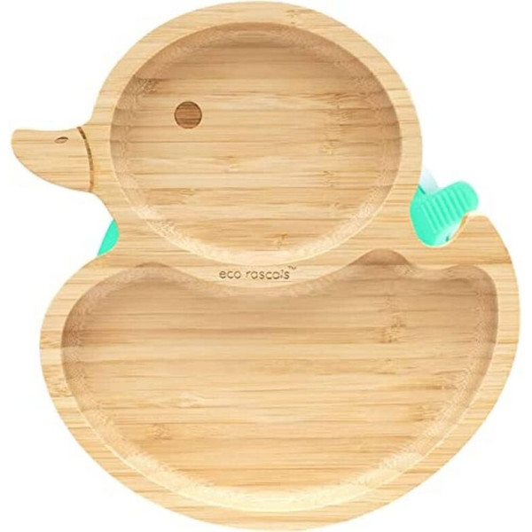 Eco Rascals Bamboo Duck Suction Plate 