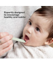EZPZ  Baby Led Toothbrush and Tongue Depressor Pewter