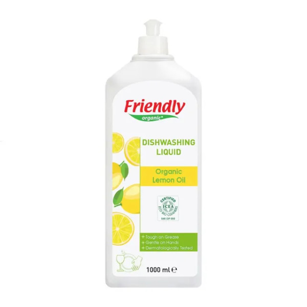 Friendly Organic Dishwashing Liquid 750ml - Lemon