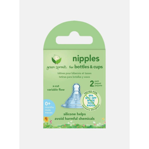 Green Sprouts 2-Piece Nipple Set - 0 months+