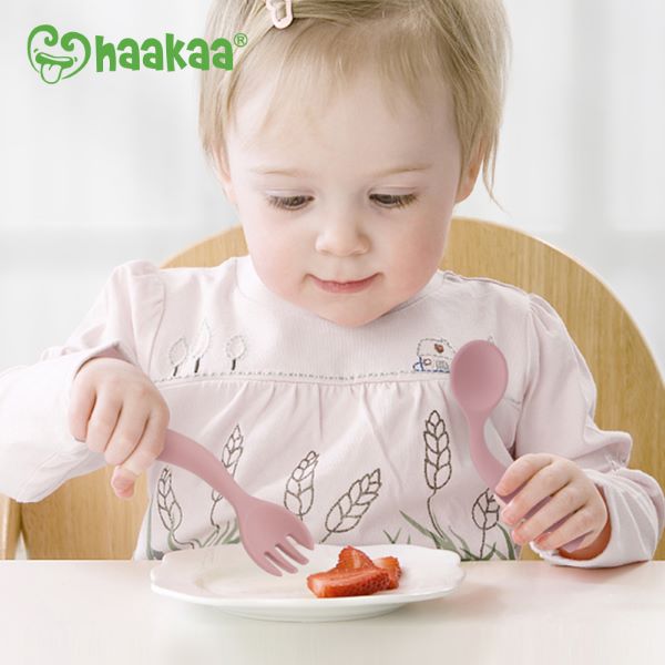 Haakaa Bendy Silicone Cutlery Set