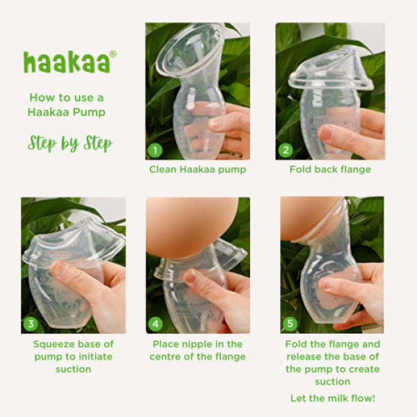 Haakaa Silicone Breast Pump with Cap 150ml