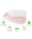 Haakaa Silicone Pineapple Nibble Tray - Blush