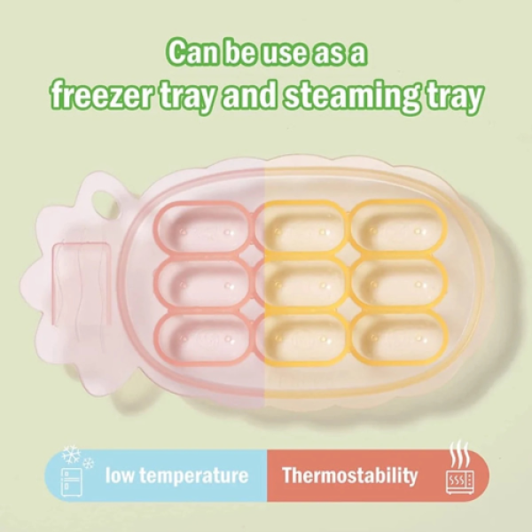 Haakaa Silicone Pineapple Nibble Tray - Banana