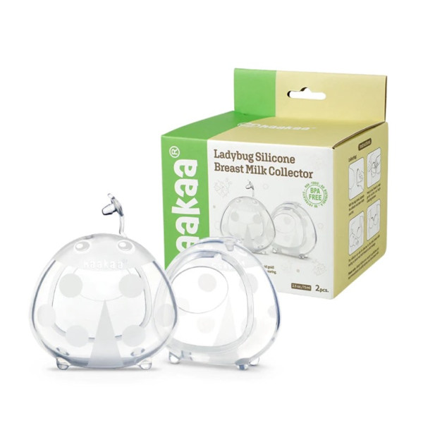 Haakaa Ladybug Silicone Breast Milk Collector 75ml x2