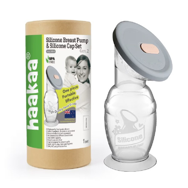 Haakaa Silicone Breast Pump with Cap 150ml