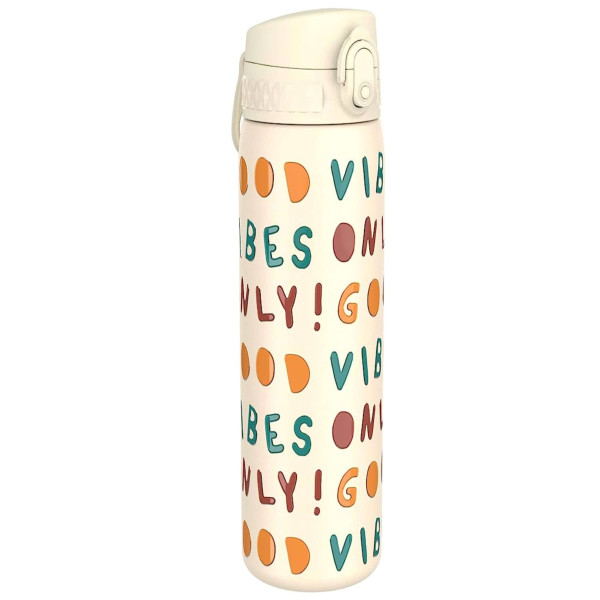 Ion8 Leakproof Insulated Stainless Steel Water Bottle 500ml - Peach Good Vibes