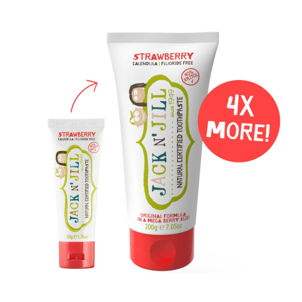 Jack n Jill Mega Berry Natural Toothpaste - Strawberry 