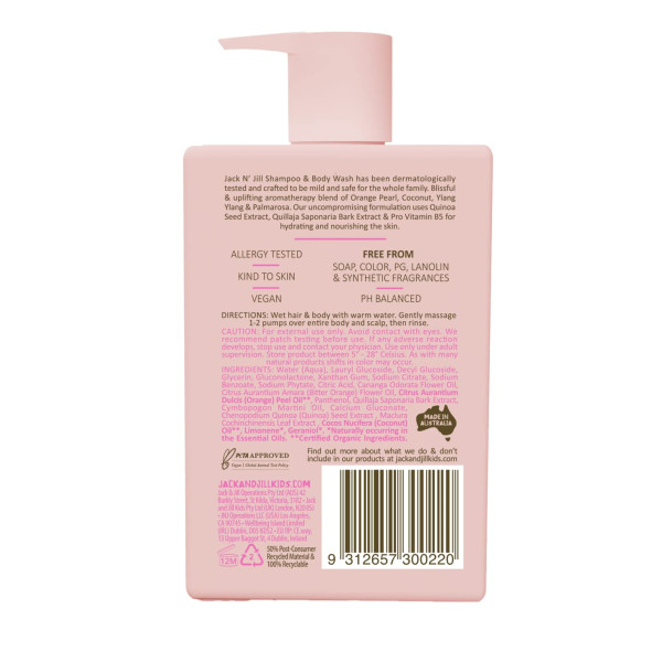 Jack n Jill Shampoo and Body Wash 300ml