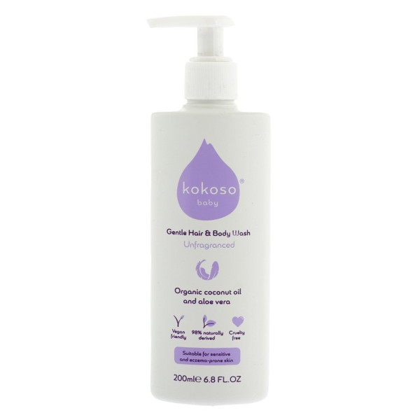Kokoso Hair & Body Baby Wash