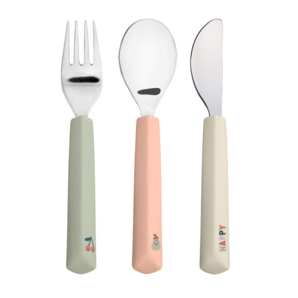 Lässig Cutlery with Silicone Handle 