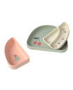 Lässig Silicone Suction Dish Set - Happy Fruits Cherry 